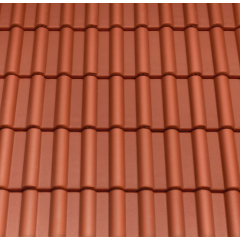 Цементно-песчаная черепица Creaton Heidelberg красный