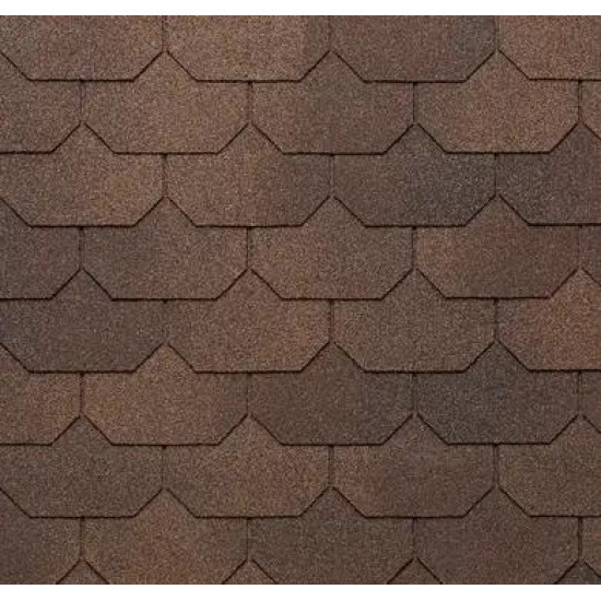 Битумная черепица Tegola Liberty Premium Nuanced Brown