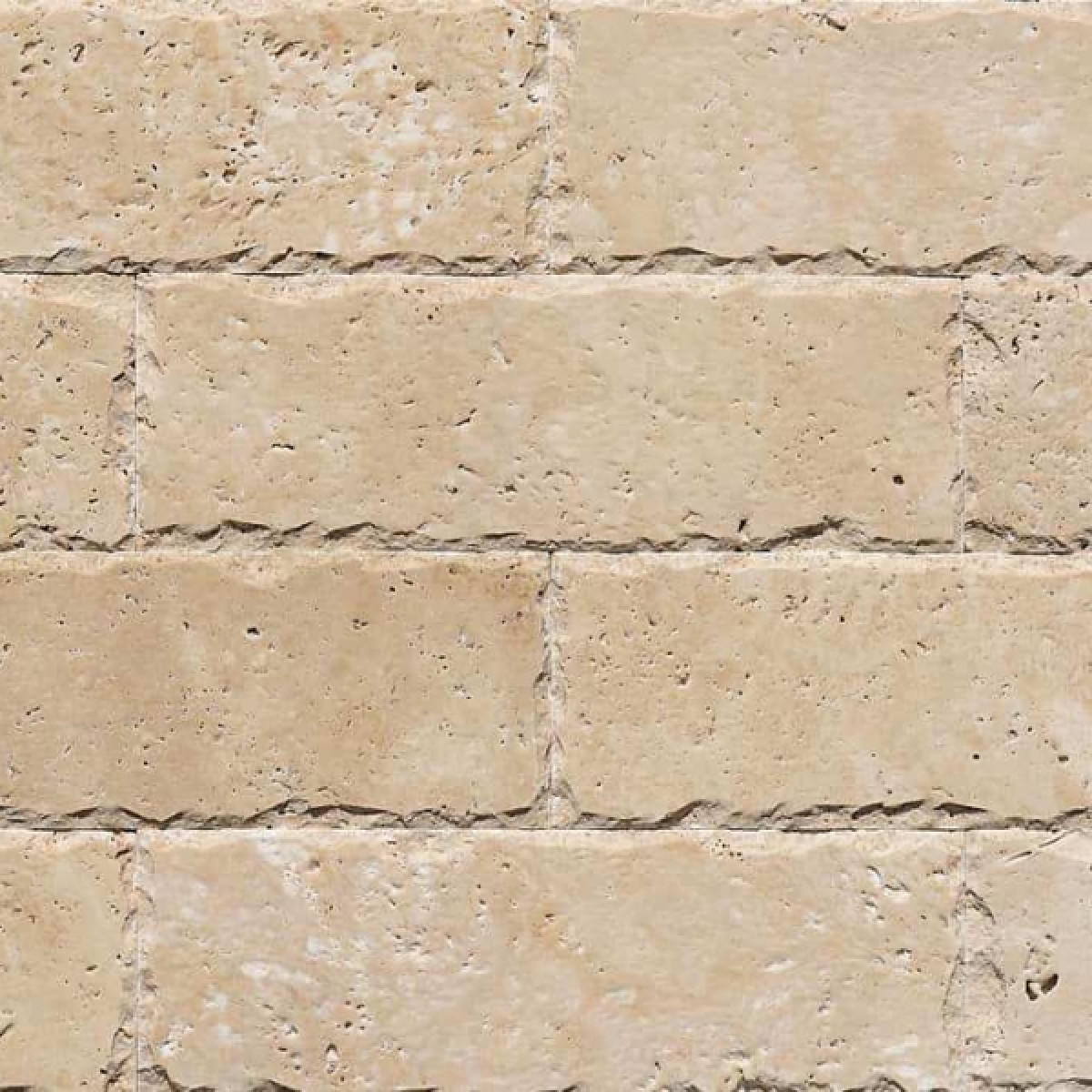 Травертин Light Brushed сколотый край 1*10*30 см