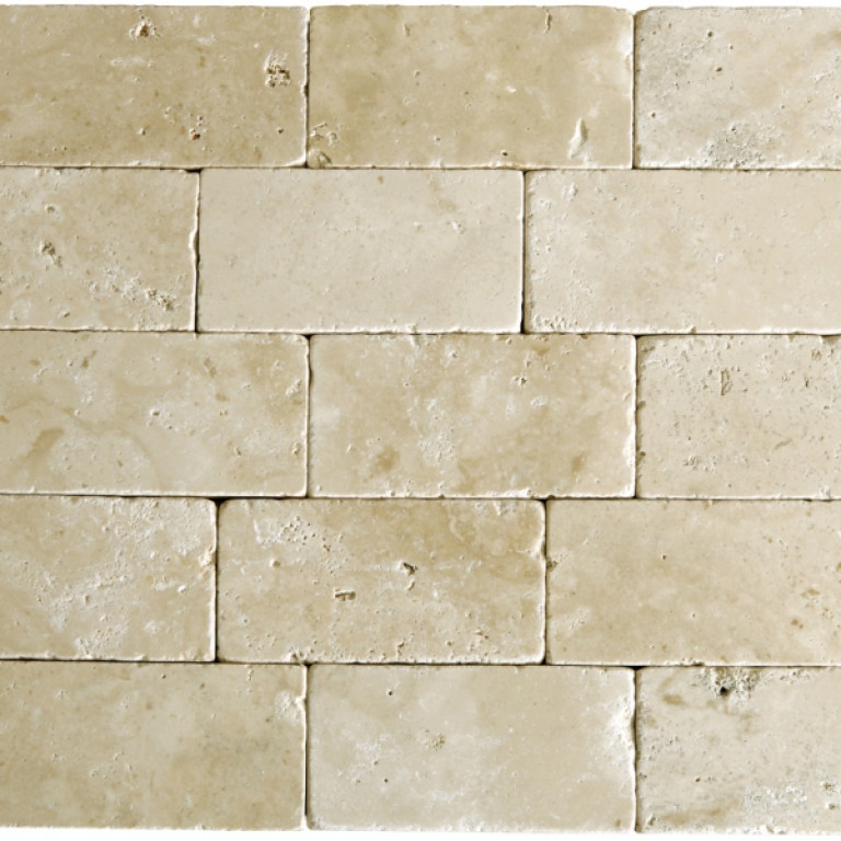 Плитка из травертина Tumbled 1,2*7,5*20 см
