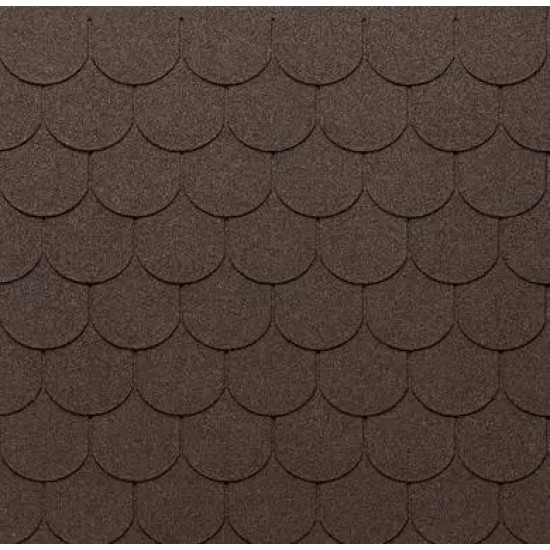 Битумная черепица Tegola Eco Roof Traditional Mixed Brown