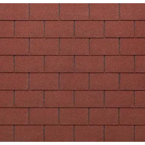Битумная черепица Tegola Rectangular Premium Coppery Red