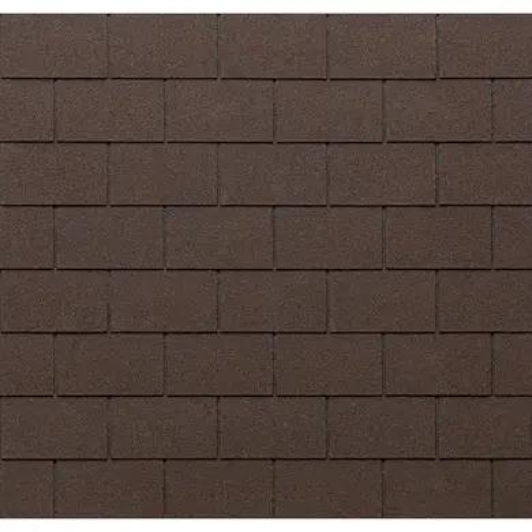 Битумная черепица Tegola Eco Roof Rectangular Mixed Brown