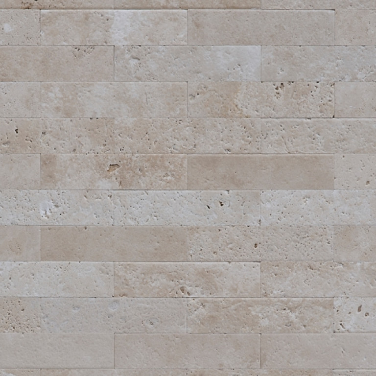 Плитка из травертина Light Brushed Standart 10 FL