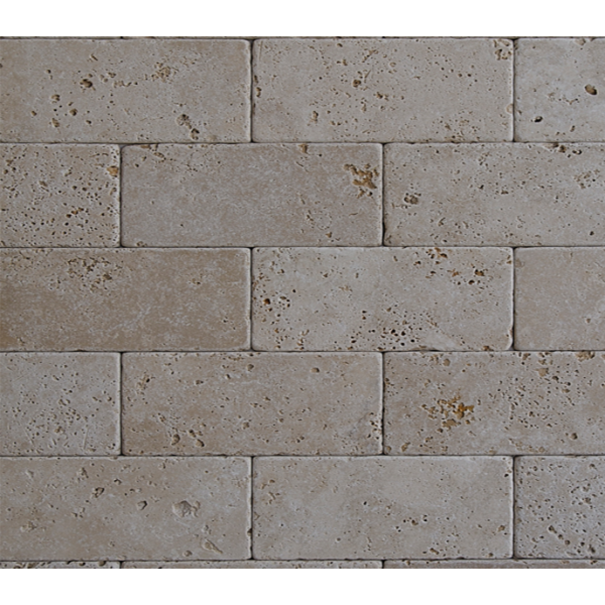 Плитка из травертина Beige Tumbled 1*7,5*20,3 см 