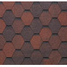 Битумная черепица Tegola Eco Roof Hexagonal Shaded Red