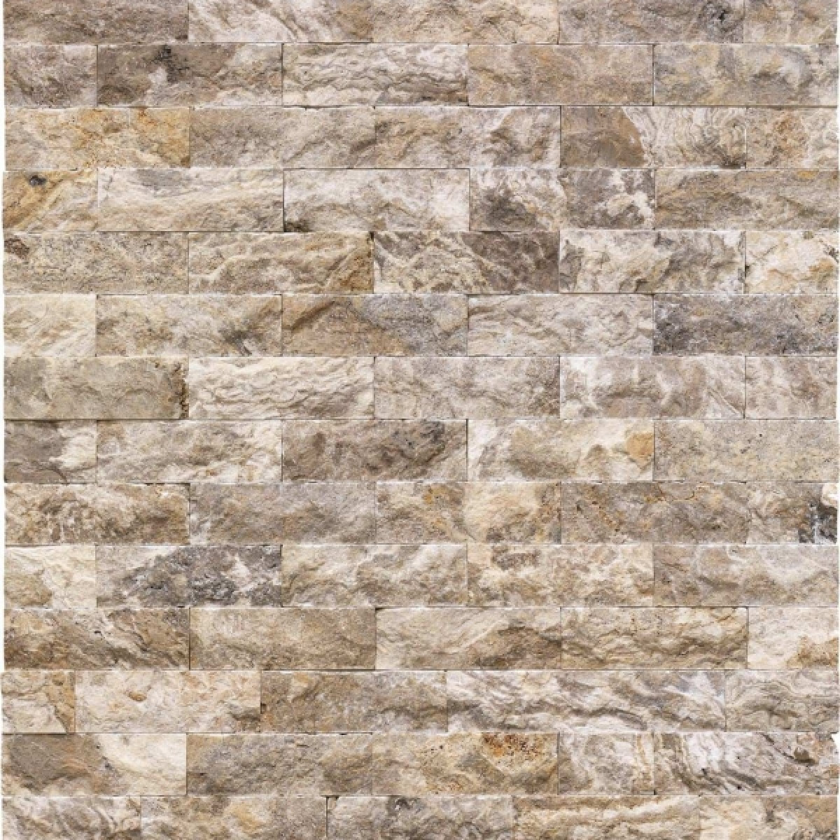 Плитка из травертина Da Vinci Silver Split Face