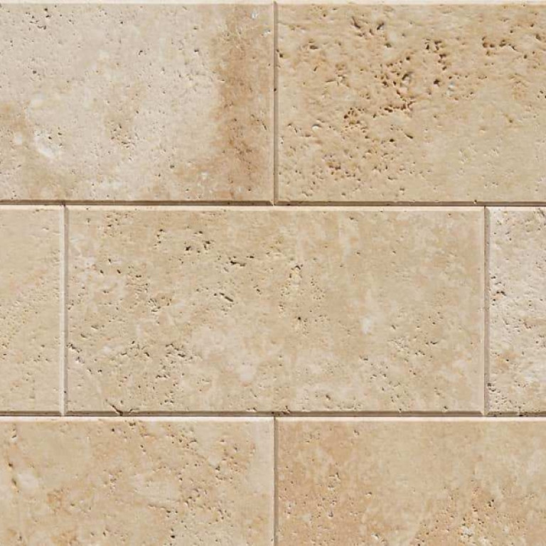 Травертин Light Brushed с фаской 5мм 1,2*20,3*40,6 см