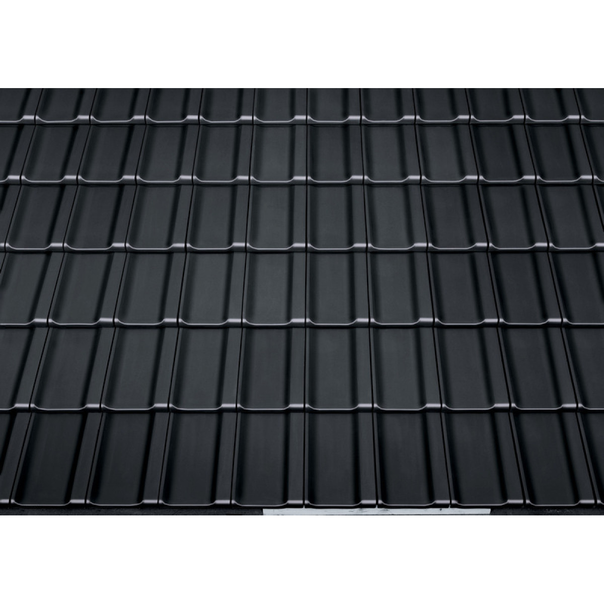 Керамическая черепица Braas Topaz 11V Иссиня Черный (Глазурь)