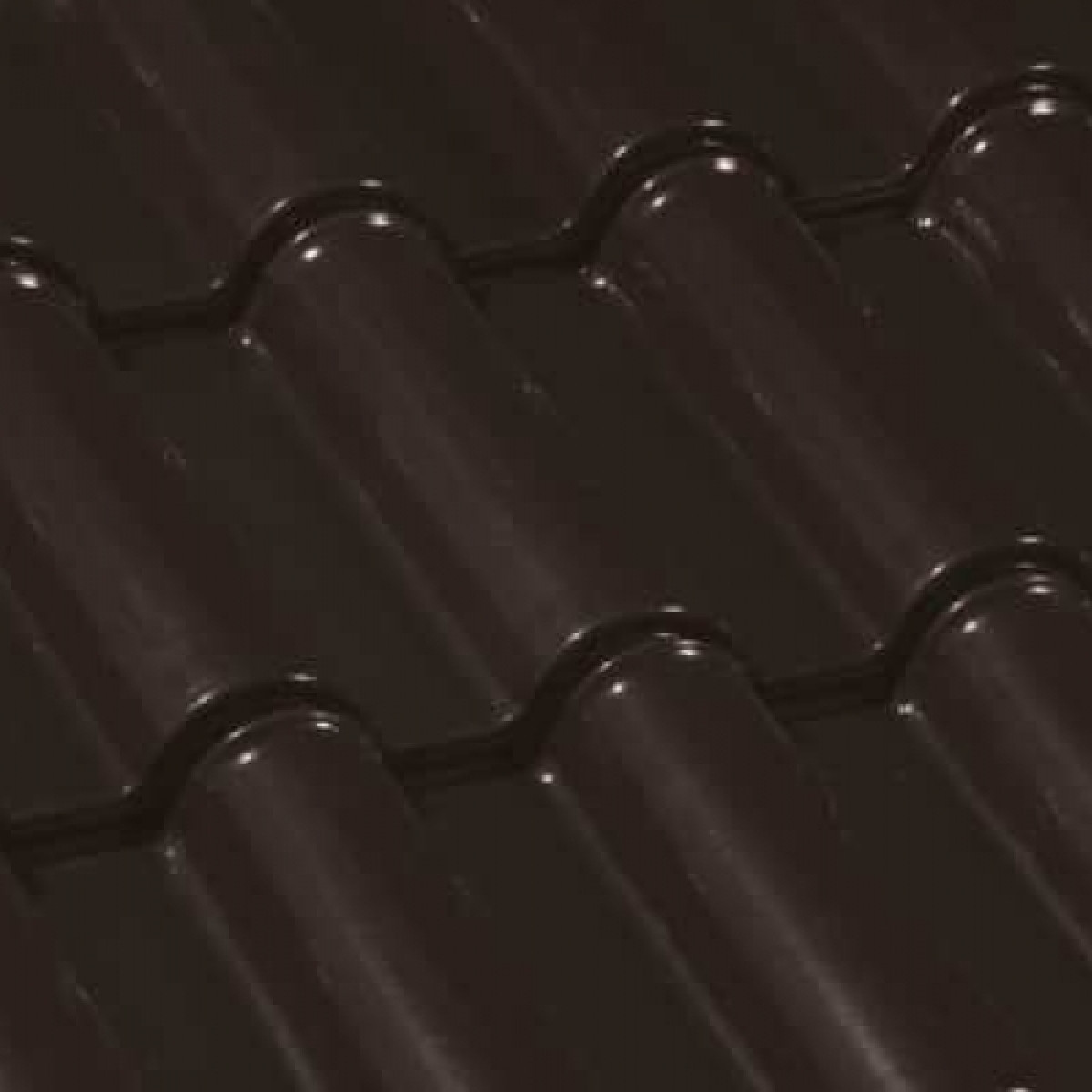 Керамическая черепица Umbelino TILE Glazed Черная
