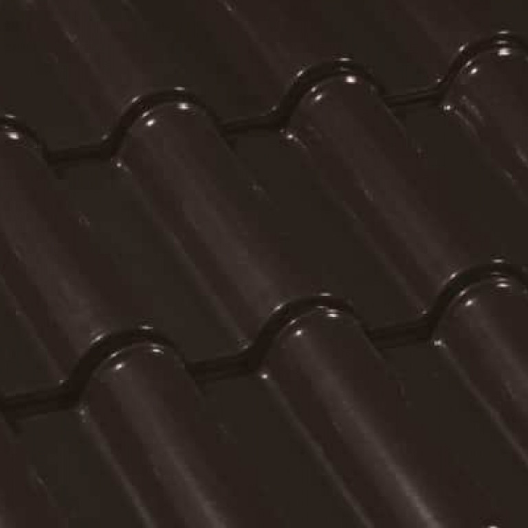 Керамическая черепица Umbelino TILE Glazed Черная