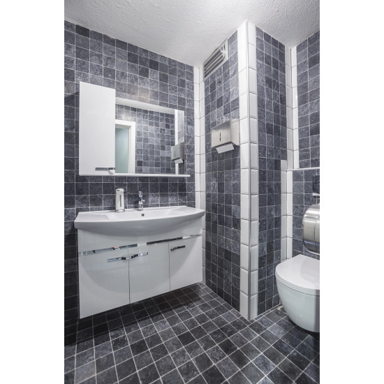 Мрамор Black Marble Tumbled Dark 1*7.5*15 см