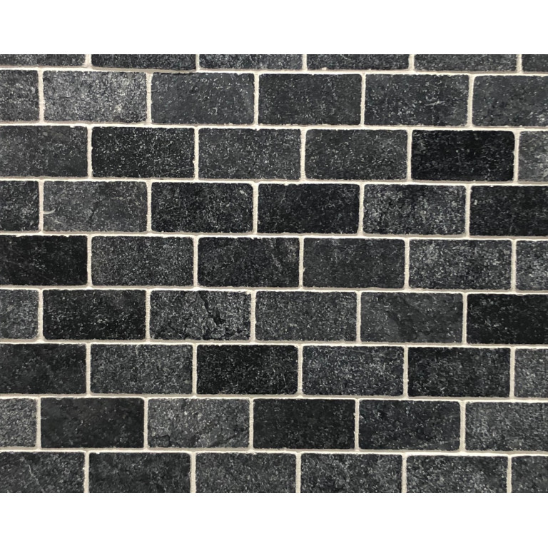 Мрамор Black Marble Tumbled Dark 1*7.5*15 см