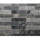 Мрамор Black Marble Sanblasted&Brushed Face 1*7.5*30 см