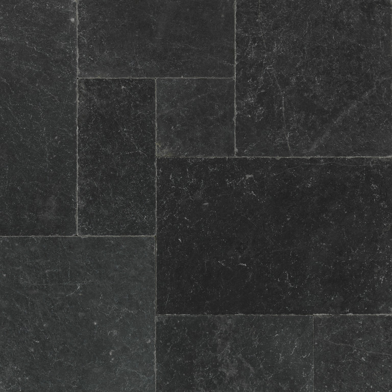 Мрамор Black Marble Tumbled French Pattern