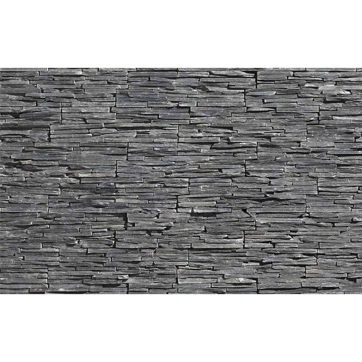 Фасадная панель из камня Black Slate Thin Set