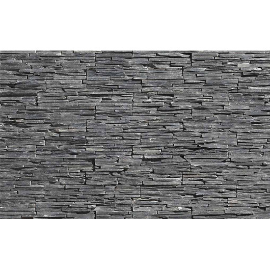 Фасадная панель из камня Black Slate Thin Set