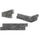 Фасадная панель из камня Black Slate Thin Set