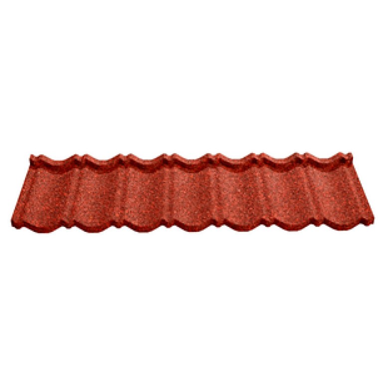Композитная черепица Novatik Natura Classik red clay (кирпично-красный)