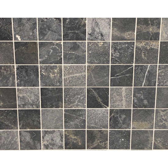 Мрамор Black Marble Sanblasted&Brushed Face 1*10*10 см