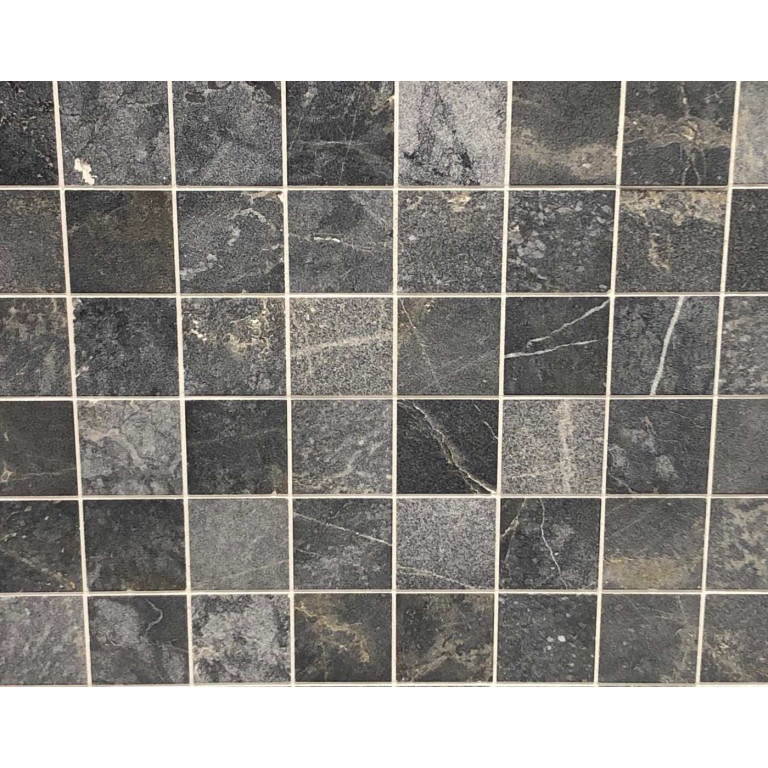 Мрамор Black Marble Sanblasted&Brushed Face 1*10*10 см