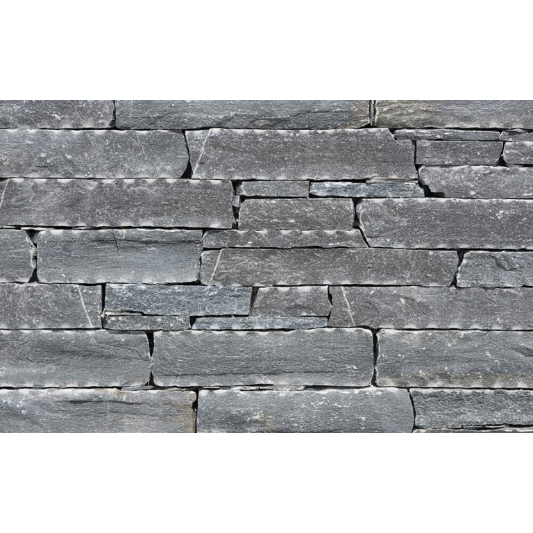 Фасадный камень Rock Face Flat Black 3-6cm