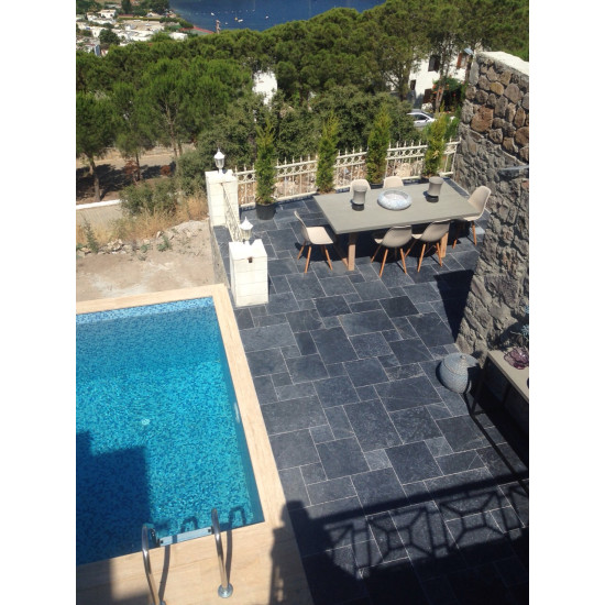Мрамор Black Marble Tumbled Dark 1.2*20,3XFL см