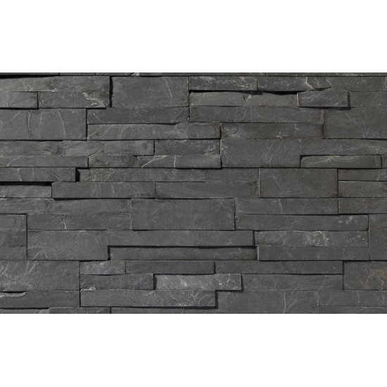 Фасадная панель из камня B&B Scaglia Nera 1100