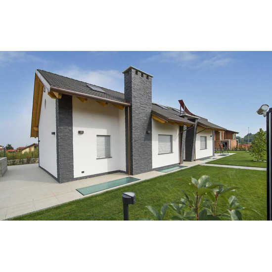 Фасадная панель из камня B&B Scaglia Nera 1100