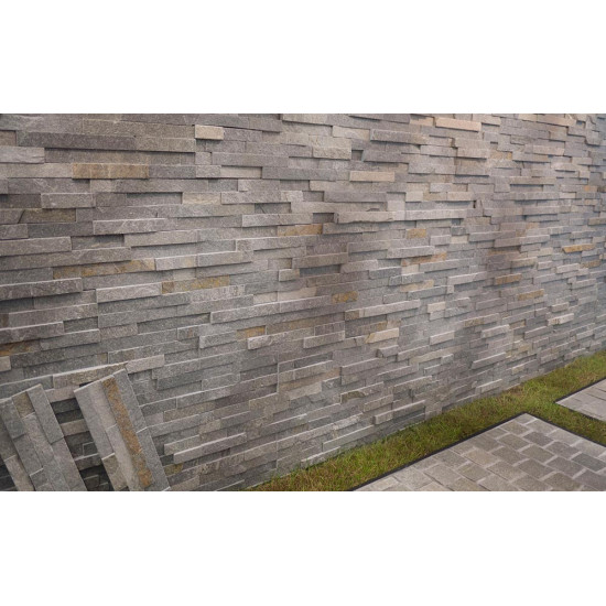 Фасадная панель из камня Kavalas Slate 15х60 см