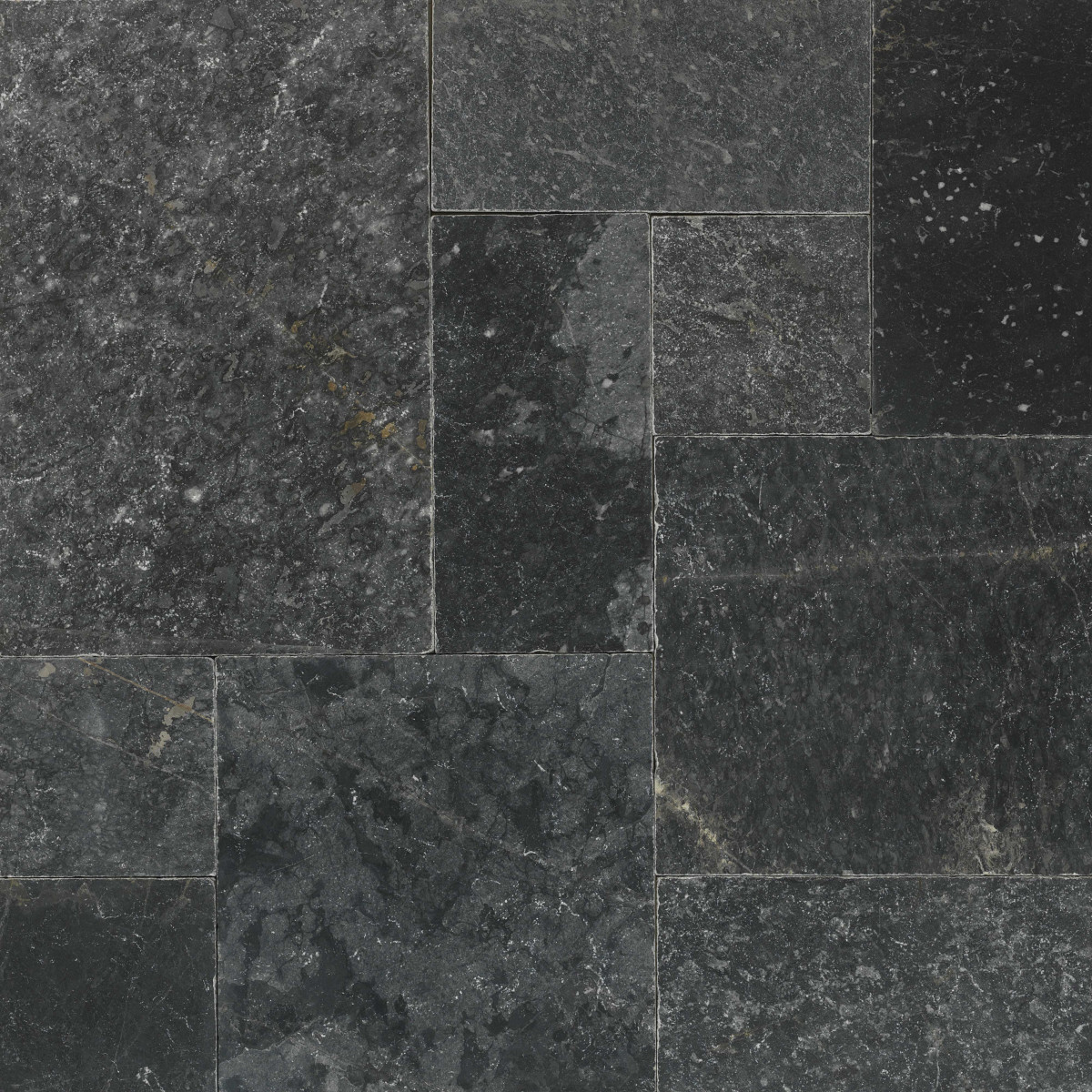 Мрамор Black Tumbled Indigo French Pattern  