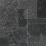 Мрамор Black Tumbled Indigo French Pattern  