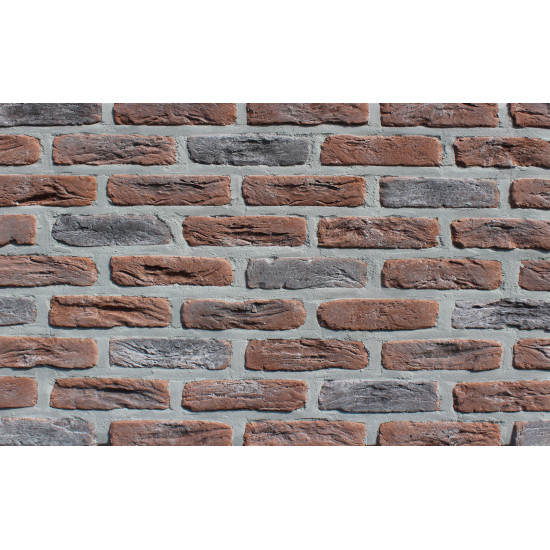 Фасадная плитка Loft Brick МФ 50 NEW Красно-коричневый 190x50 мм