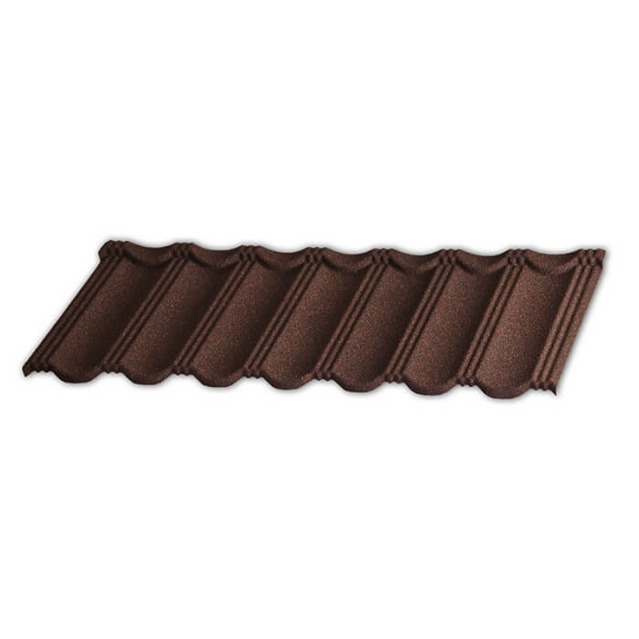 Кровля из композитной черепицы Gerard Heritage Chestnut на современном коттедже